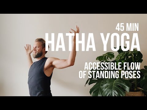 Standing Poses, Accessible Flow | Hatha Yoga for Beginners (45 min)