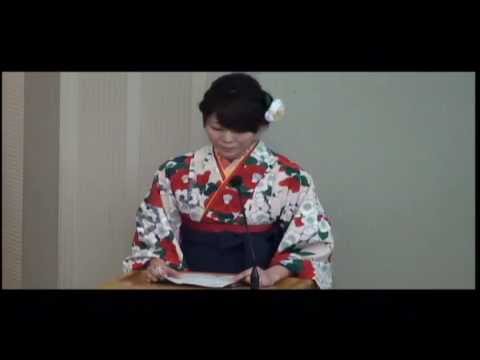 2012年度　第44回大阪女学院短期大学　学位授与式　卒業生スピーチ　2