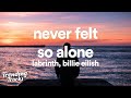 Labrinth Ft Billie Eilish Never Felt So Alone Clean Lyrics