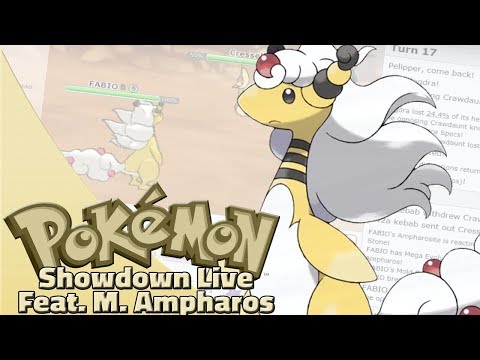Agility Mega Ampharos Team! Pokemon Sun and Moon OU Showdown Live W/OPJellicent (Smogon OU Team)