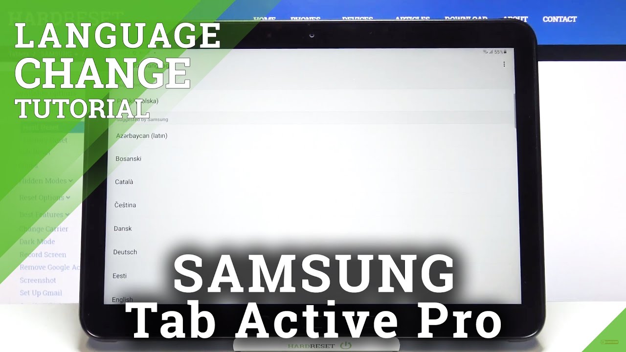 How to Change System Language in SAMSUNG Galaxy Tab Active Pro – Update Language