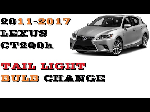 How to remove Tail light and bulbs Lexus CT200h 2011-2017