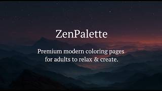 Zen Palette - Free Printable Adult Coloring Pages