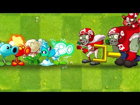 Plants vs Zombies 2 All Star Zombie vs All Plants Power UP - How to Defeat Football Zombie ?