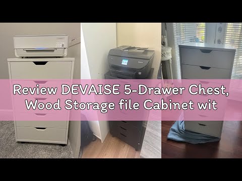 DEVAISE 3 Drawer Vertical File Cabinet with Lock, Under Desk Mobile Metal Filing Cabinet for Home Office Fit Legal/Letter/A4 File, Fully Assembled Except Wheels, White video review thumbnail