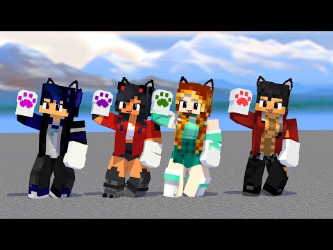 ULTIMA APHMAU SHUFFLE DANCE KIM, AARON, EIN ULTIMA - MINECRAFT ANIMATION #shorts