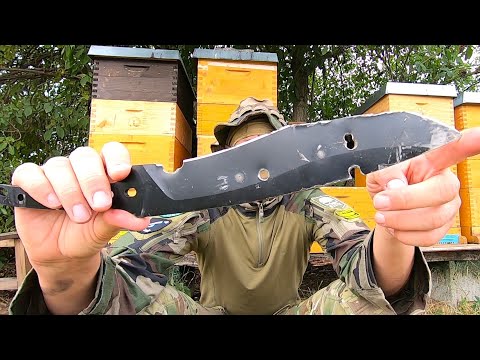 KERSHAW CAMP 10 MACHETE - DESTRUCTION TEST - UNTIL IT BREAKS - STEEL 65Mn - GLOCK17 - STEYR AUG SHOT