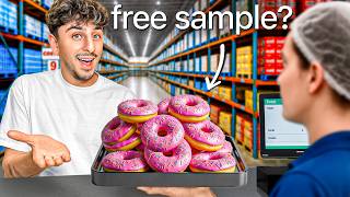 Living Off ONLY Free Samples For 24 Hours!