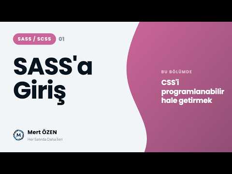 SASS (SCSS): Giriş ve Kurulum