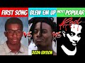 Rappers FIRST SONG Vs SONG THAT BLEW THEM UP Vs MOST POPULAR SONG 2024 Edition