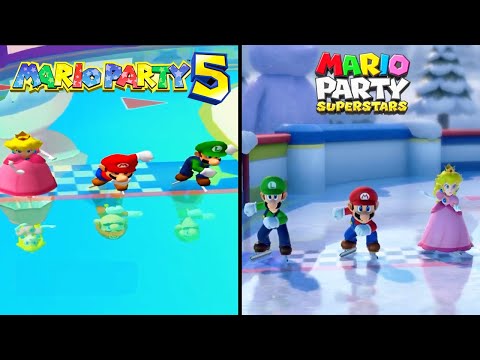 Evolution of all Mario Party 5 Minigames in Mario Party Superstars (2003-2021)