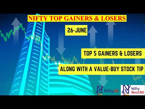 Stock Market Update for June 26 | Daily Gainers and Losers in Nifty 50 | Stock Pick of the Day