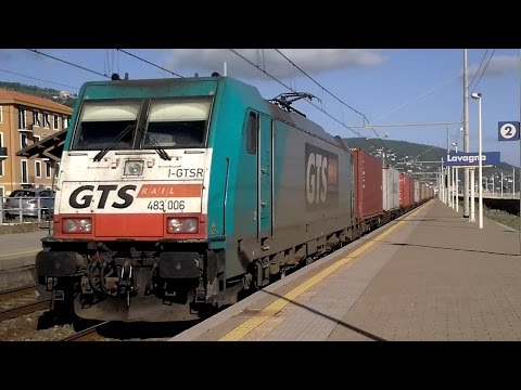 E483.006 "ZEUS" Sul TCS La Spezia Marittima - Melzo Scalo in transito a Lavagna !!