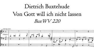 Buxtehude - Von Gott will ich nicht lassen, BuxWV 220 - Metzler organ, Poblet, Hauptwerk