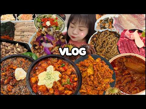 다시 또 요요각이 잡히나요..돼지보스로 가는 먹방 브이로그, 홍석천 이원일 돌닭, 광안리 닭볶음탕 맛집,오봉집 낙지볶음,동래 탕수육,짜장면 맛집,김치찜 먹방 mukbang vlog