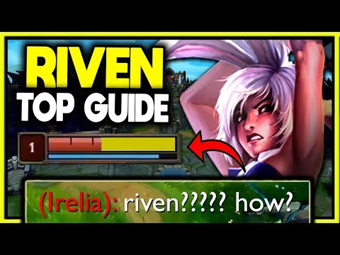HOW TO WIN YOUR LANE AT LEVEL 1 WITH RIVEN (100% OP!) - SEASON 10 RIVEN TOP LANE GUIDE