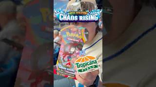 RIPPING PACKS AT THE WORST MLB STADIUM IN THE US!!! #pokemon #pokémon #mlb #chaosrising #mariners