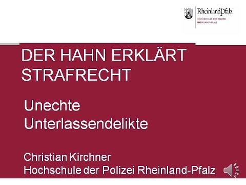 The Rooster Explains Criminal Law - Crimes of Omission