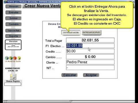 Software de Inventarios Como crear una factura de venta