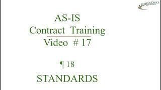Contract Training #17 - Standards