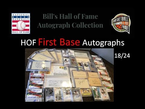 48) PC Showoff: My HOF First Basemen Autograph Collection - 18 Hall of Famers