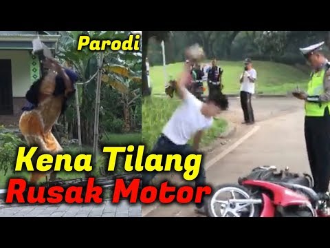 parodi-kena-tilang-banting-motor-rusak-motor-lucu