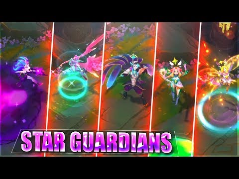 STAR GUARDIAN ZOE, XAYAH, RAKAN, NEEKO All 5 New Skins Preview - League of Legends