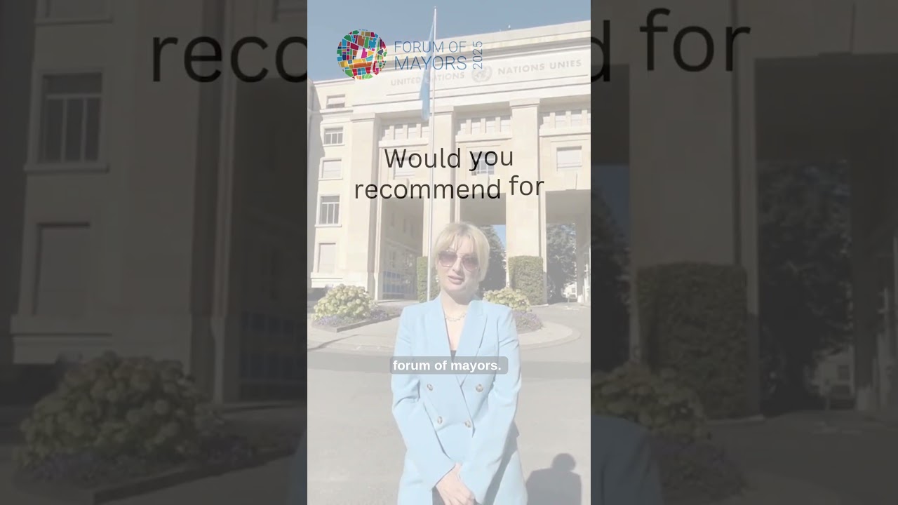 Forum of Mayors 2025 - Interview with Mayor Danela Arsovska of Skopje, North Macedonia