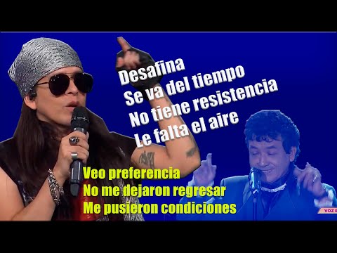 Críticas de César Osorio (Axl Rose) a Carlos Burga (José José) y Yo Soy