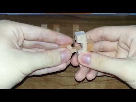 JOYIT Wooden 6-Piece Burr Puzzle | Disassemble And Assemble #7
