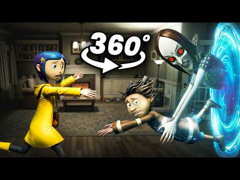 Coraline & Wybie Kidnapped By The Beldam #4 (Scary VR 360° Video)