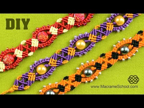 Spiral Macrame Patterns DIY Macrame Spiral Bracelets