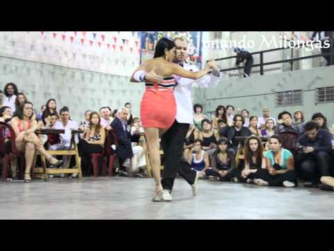  Sebastian Missé  and  Andrea Reyero  are  dancing  to  a  tango