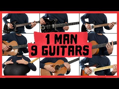 Billie Jean - 1 man 9 guitars (Michael Jackson cover)