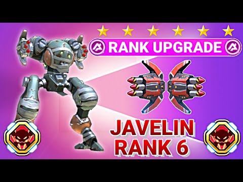 Mech Arena Javelin Rack Rank Upgrade 6 Star | Cheetah Godlike