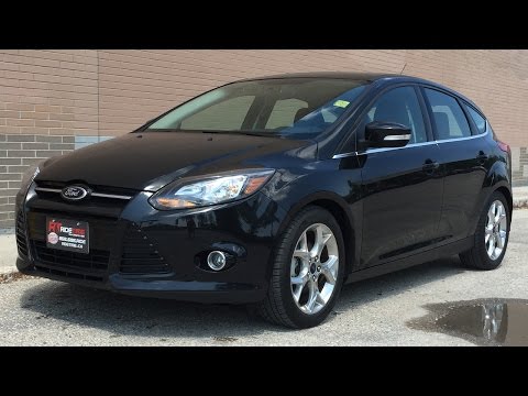 2014 Ford Focus Titanium Hatchback - Luxury Group w/ Leather Heated Seats, Sunroof, Nav | HUGE VALUE