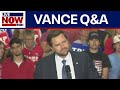 WATCH: J.D. Vance holds Q&A during rally in Wisconsin  | LiveNOW from FOX