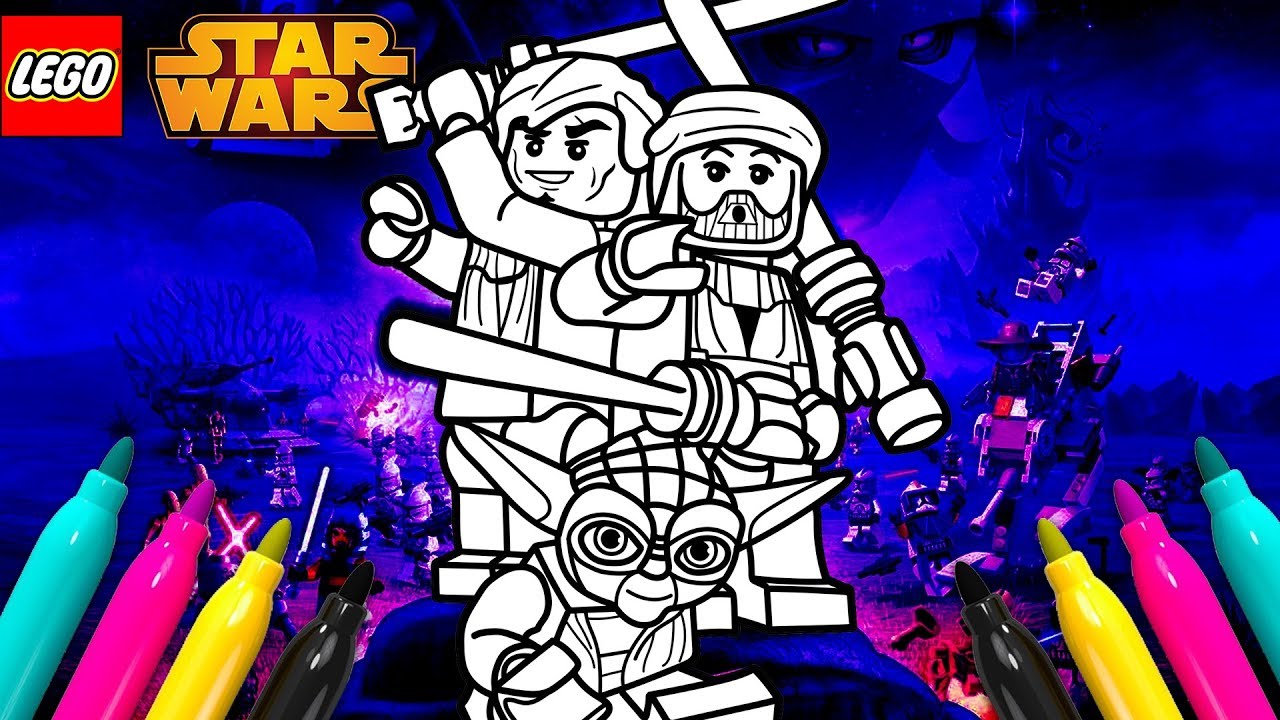 LEGO Star Wars III : The Clone Wars Coloring Page for Kids