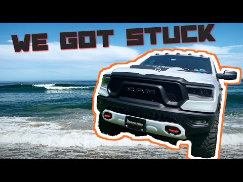 2019 RAM REBEL STUCK ON THE BEACH