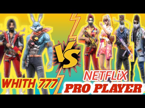NEW WHiTH 777 1 vs 4 free fire RG TEAM 777