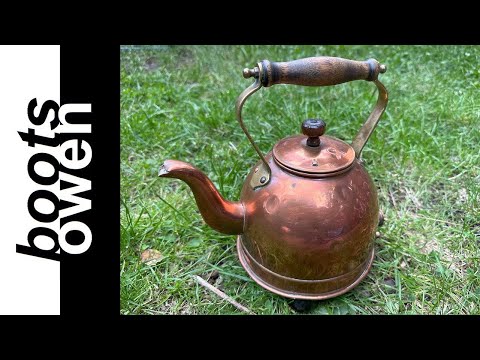 Testing an antique Premier System electric copper kettle