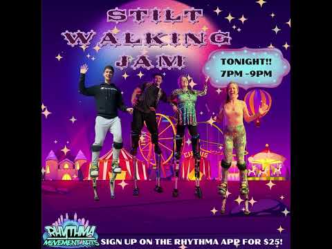 🌟🎪Stilt Walking Jam TONIGHT!! Feb 28th @ 7-9pm 🎪🌟 #shorts