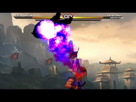 Shin Akuma vs Shin Oni | Meteor Fight !!