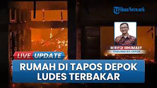 Diduga Korsleting Listrik! Rumah Warga Ludes Terbakar di Tapos Depok, Kerugian Capai Sekira 2 Miliar