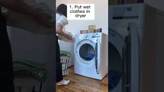 How to dry clothes fast