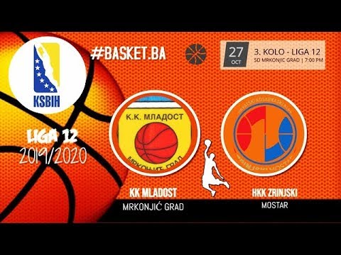 LIVE ► KK Mladost vs HKK Zrinjski  ◙ LIGA 12 ◙ 3 KOLO