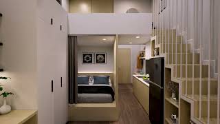 Căn hộ mẫu 28m2 Hùng Cường building