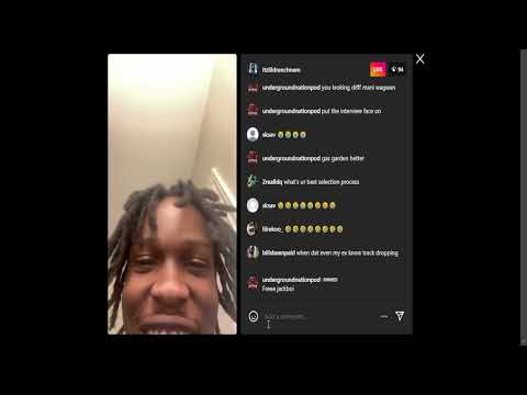 @ItzLilDrench Live on IG - Fan Flexes his Temu Chain loll!