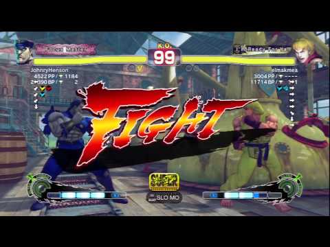 JohnryHenson [M.Bison] Vs elmakmea [Ken] SSF4 AE Online Ranked Matches - PSN