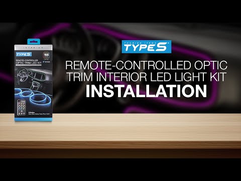 How to Install TYPE S Interior Trim LED Kit - Remote-Controlled Optic Trim Interior LED Light Kit